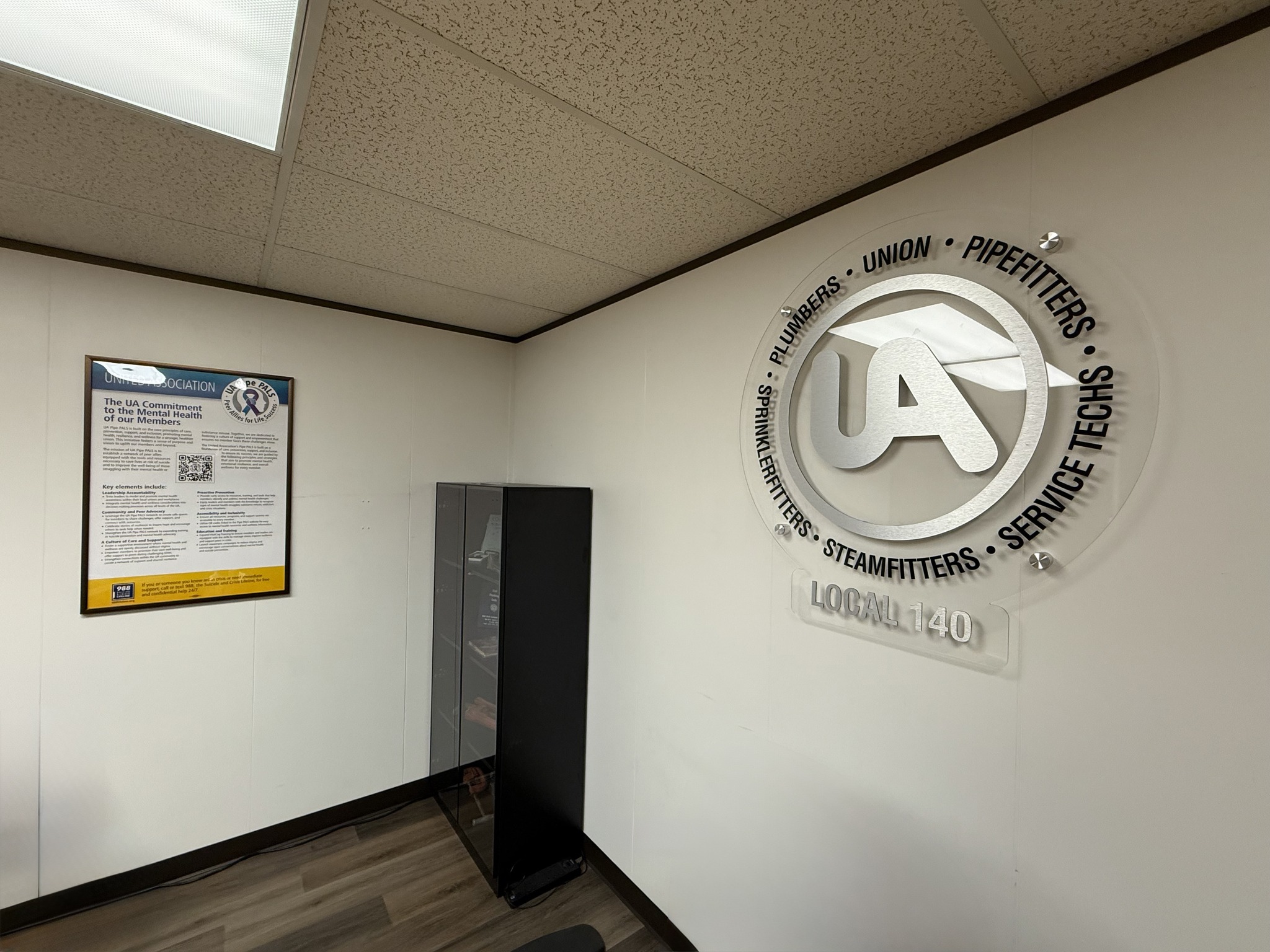 United - Mental health belongs in every hall. Thanks to UA Local 140 in ...