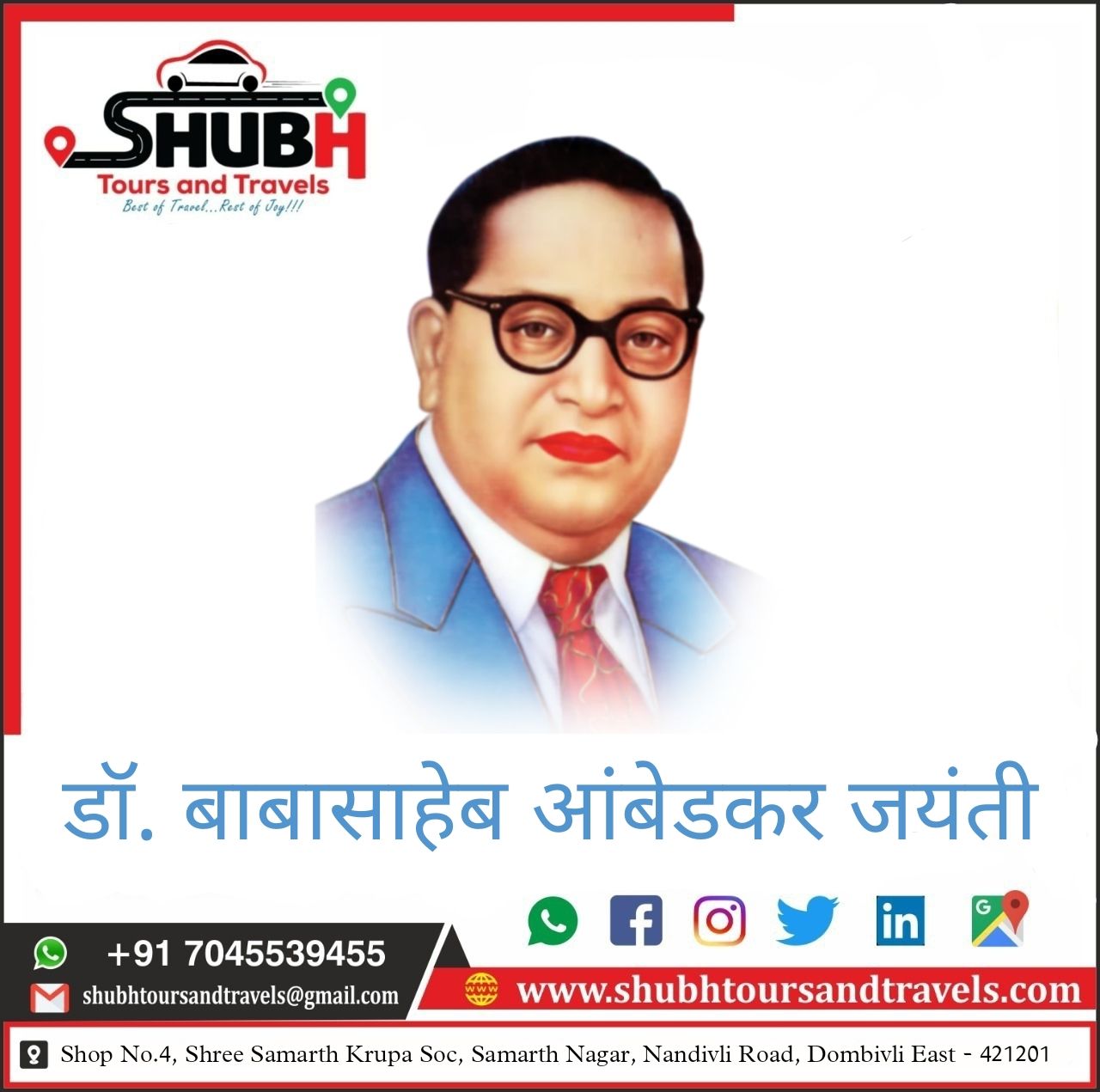 Shubh - Honoring the legacy of Dr. B.R. Ambedkar — the architect of ...