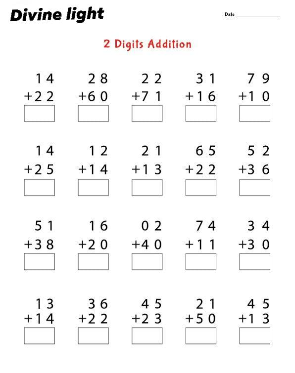 Math worksheets All operations... - Divine Light Special | Facebook