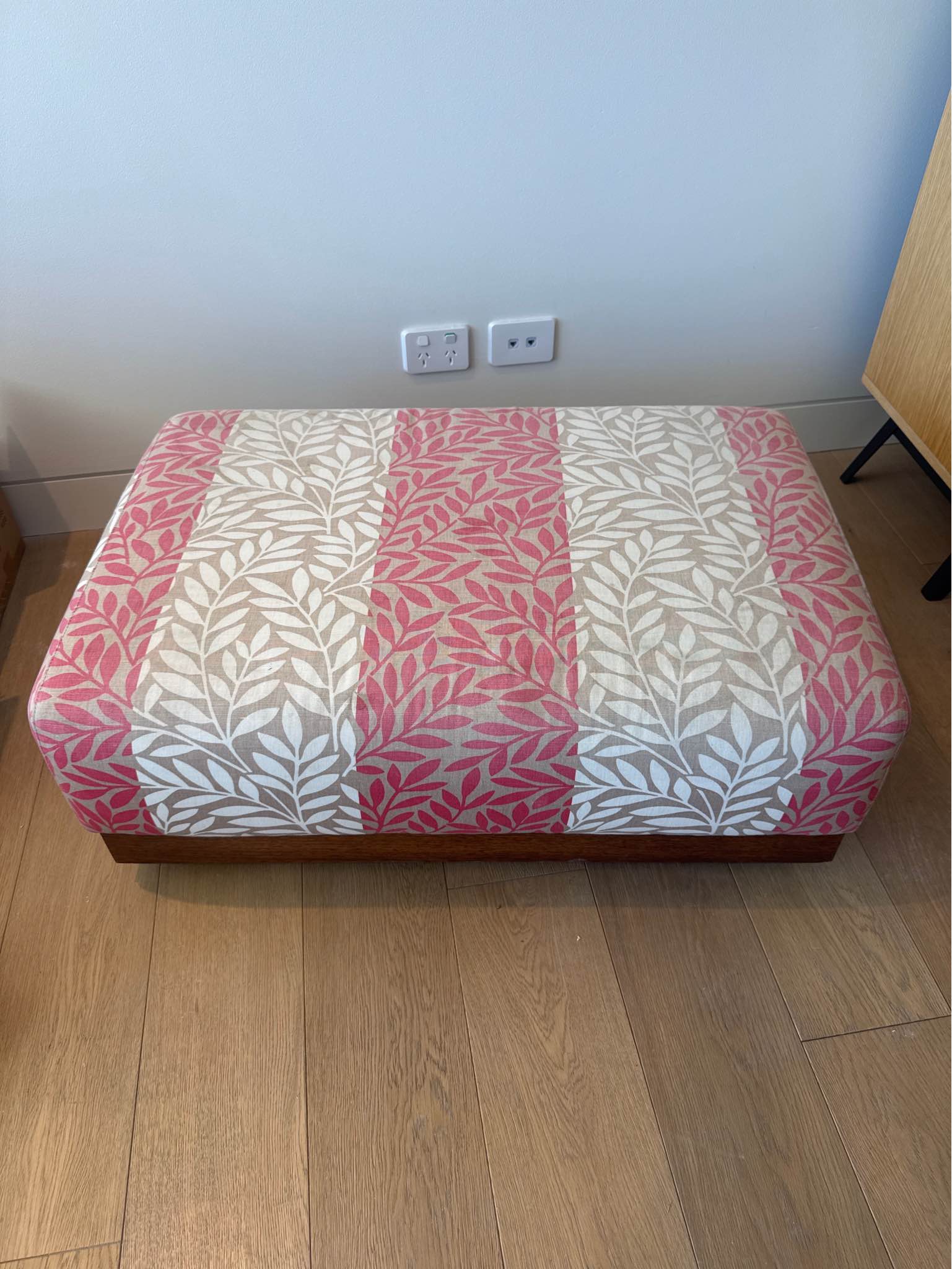 Jimmy Possum Ottoman / Footstool – Solid Timber Base – Great Condition ...