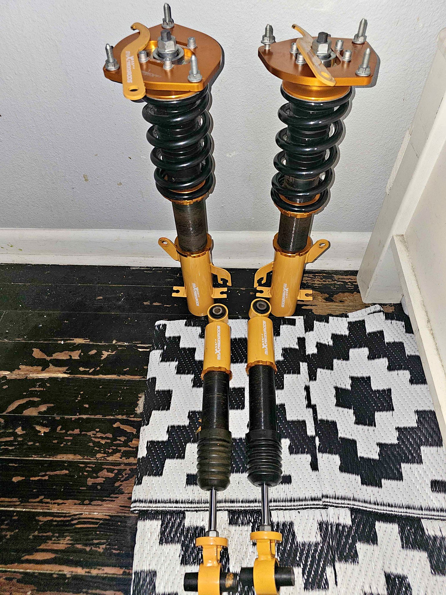 MAXSPEEDRODS Adjustable Coilovers Full Set - Car Suspension & Steering ...