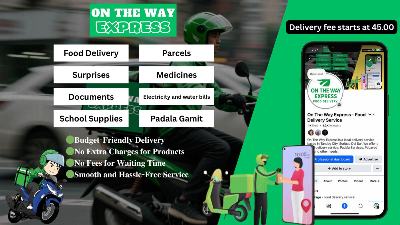 On The Way Express - Food Delivery Service