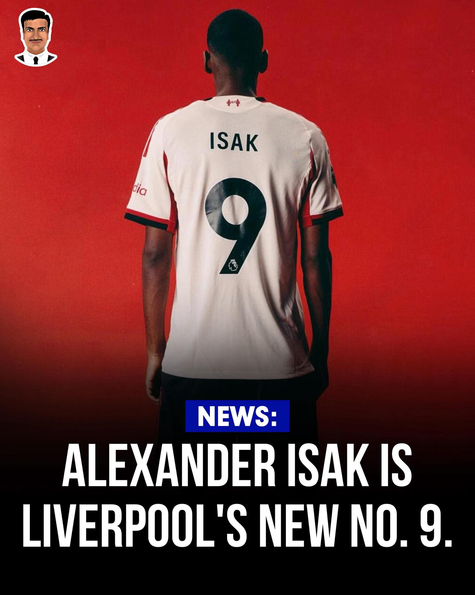 Alexander Isak is a Liverpool player and he is expected to wear
