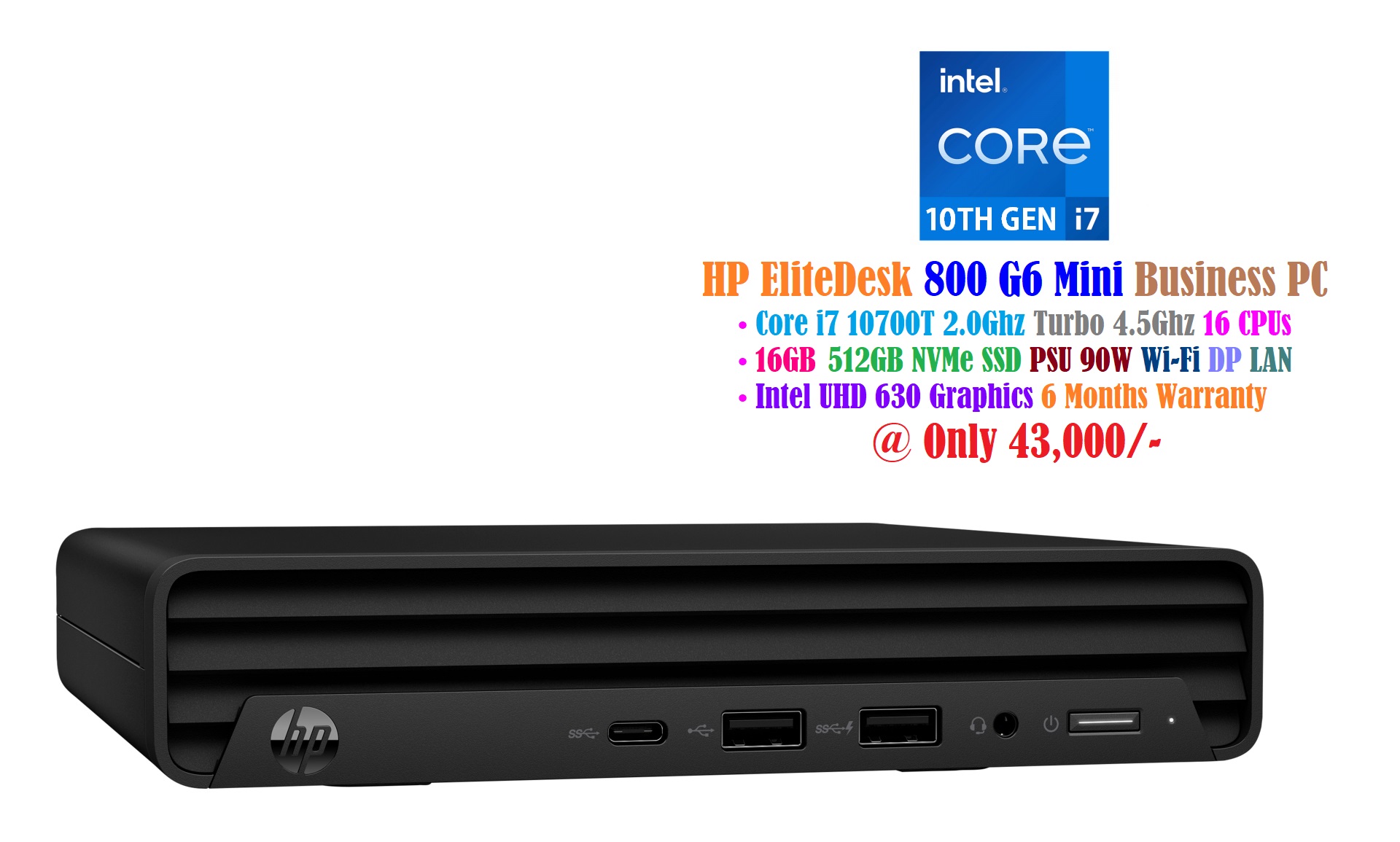 Special Offers; Mini PC Only _ HP EliteDesk 800 G6 Mini PC at 