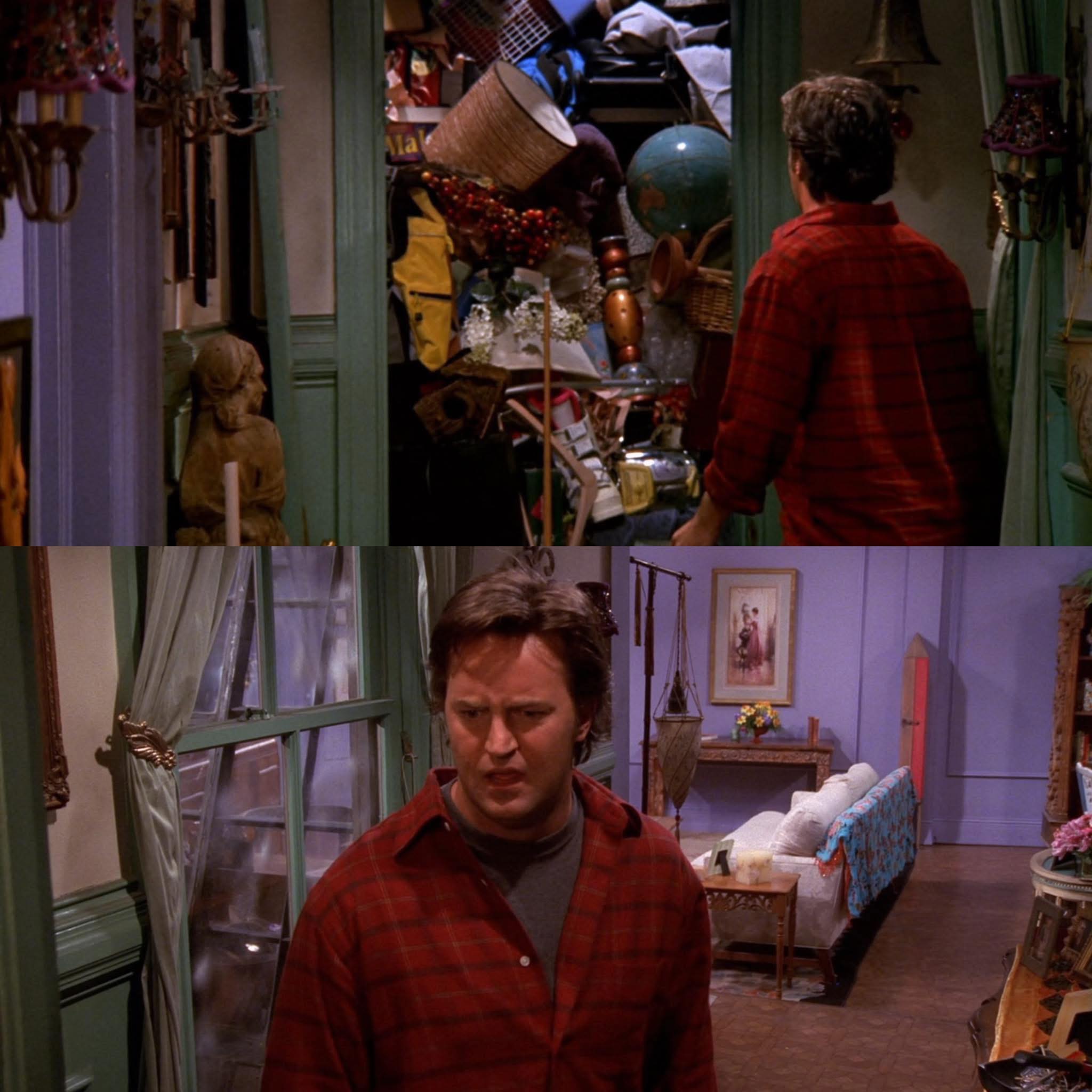 Friends - During the filming of The One with the Secret Closet, set