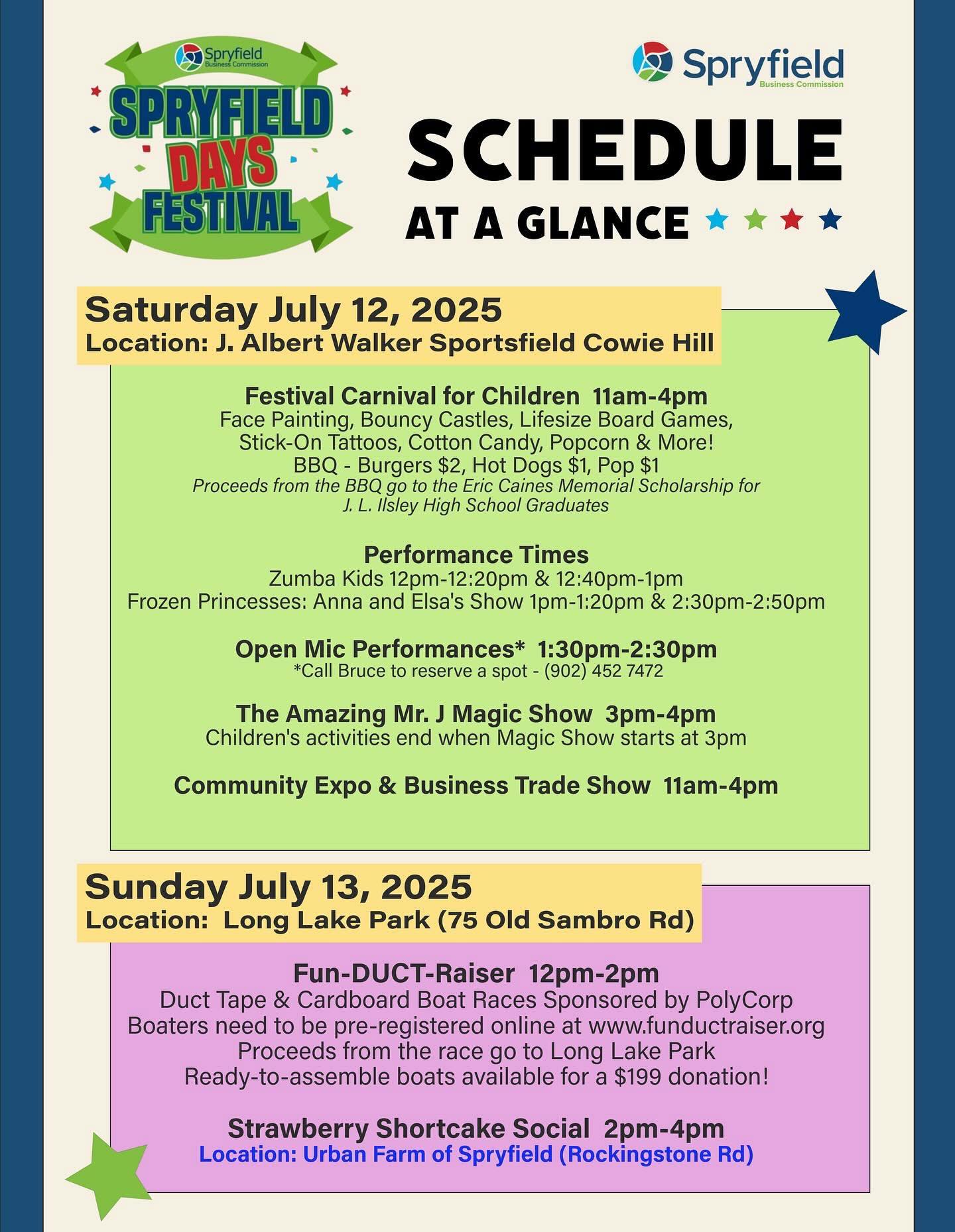 Discover - Here is the Schedule for the Spryfield Days Festival !! 🇨🇦 ...