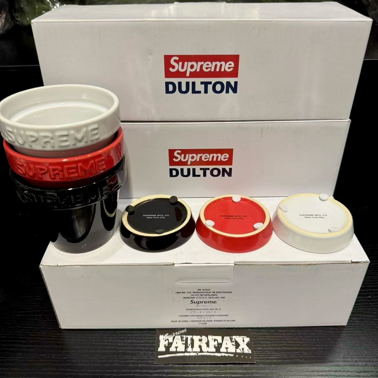 Supreme DULTON 陶器プランター 3個セット 園芸用品 supreme dulton プランターセット