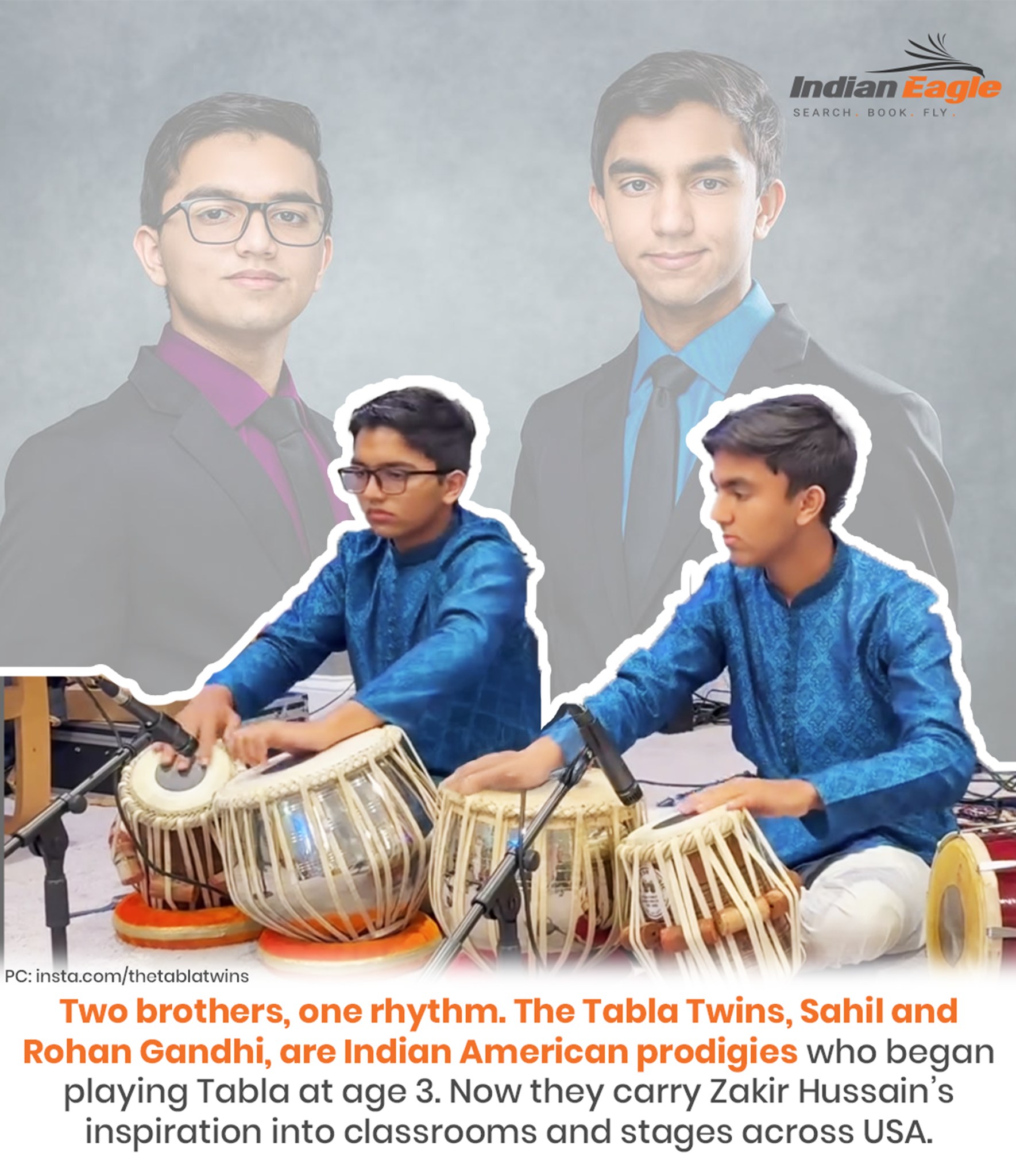 Indian - Sahil and Rohan Gandhi, fondly known as the Tabla Twins, are ...