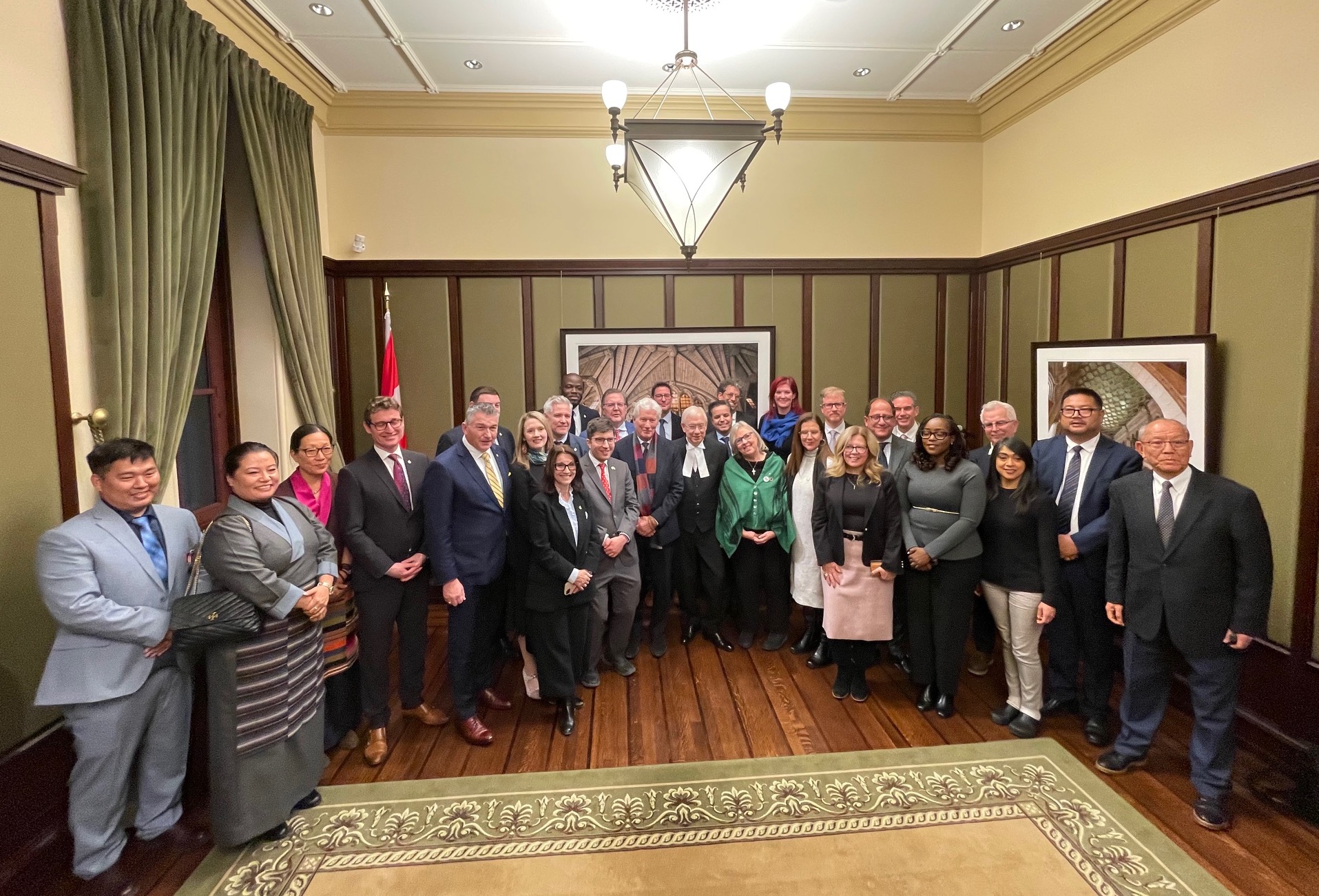 Canada - Richard Gere with Canadian MPs; Speaker of the House; and ...
