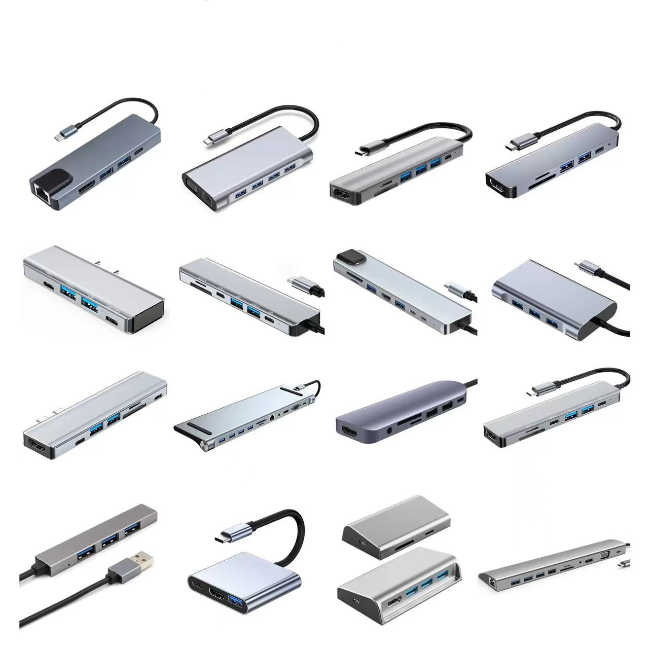 USB Type C docking station, capture card, adapter, HDMI, VGA, DP, DVI ...