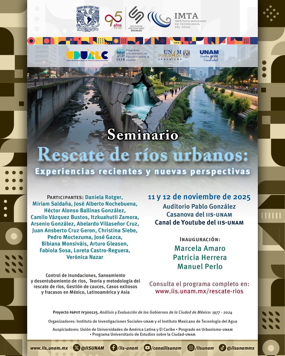 IIS-UNAM - Seminario Rescate de Ríos Urbanos: Experiencias recientes y ...