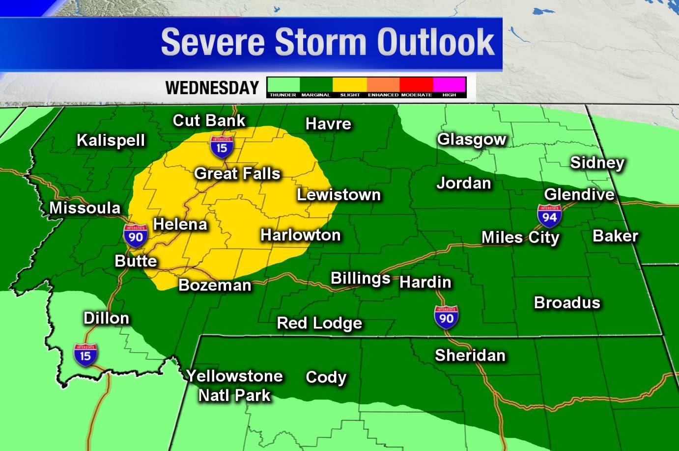 Stella Sun KOMO - SEVERE WEATHER TOMORROW: A few strong to severe ...
