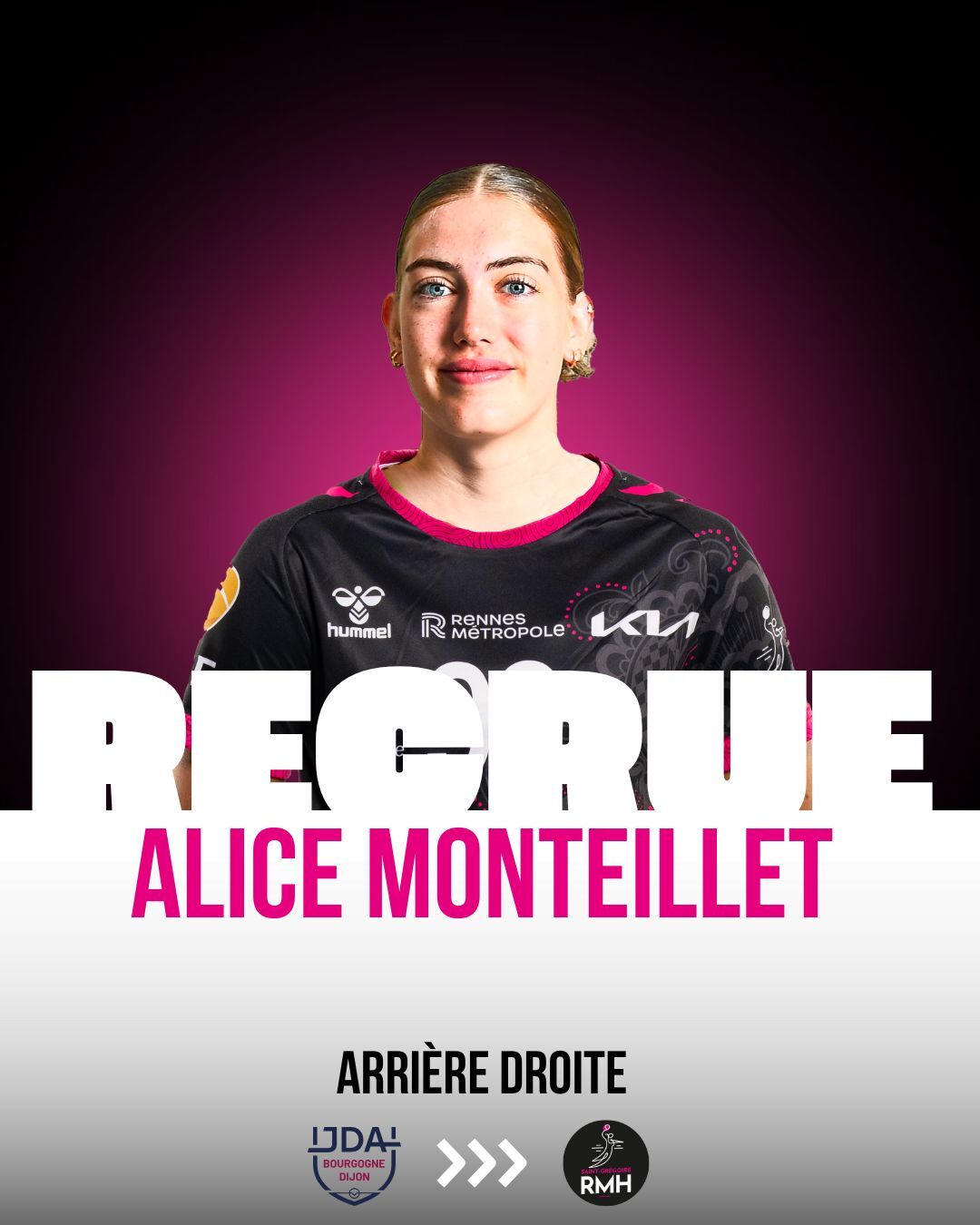 Saint-Grégoire - [Recrutement] Alice Monteillet signe au SGRMH Passée ...