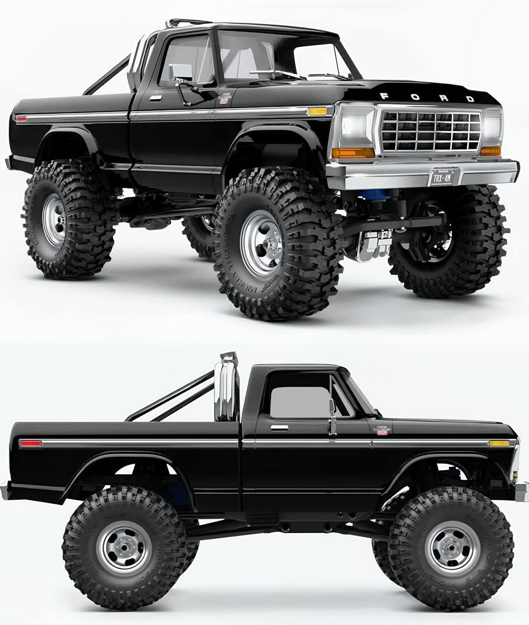 Traxxas Clear TRX-4 1979 Ford F-150 Body Kit - 1/10 Scale Crawler Body
