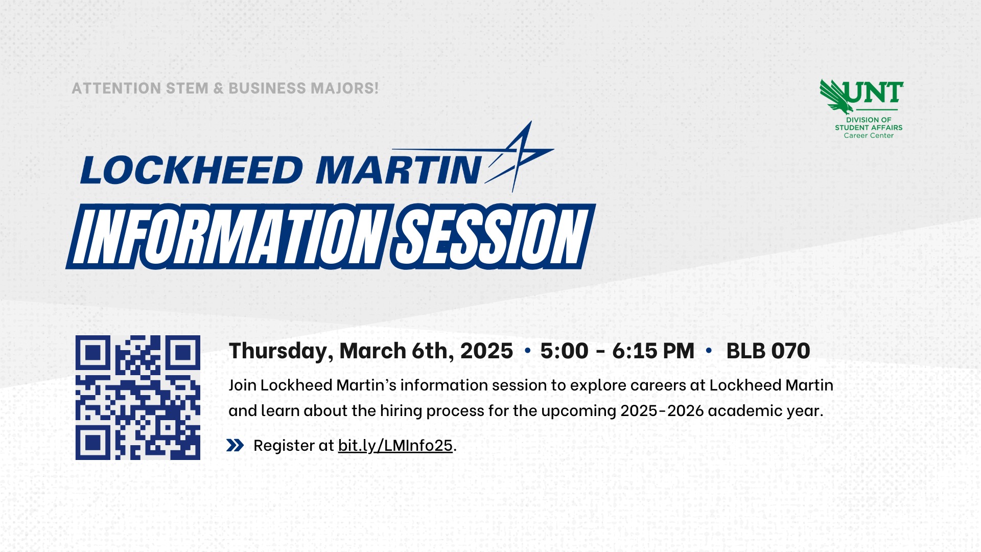 UNT Career Center - Join Lockheed Martin for an exclusive information ...