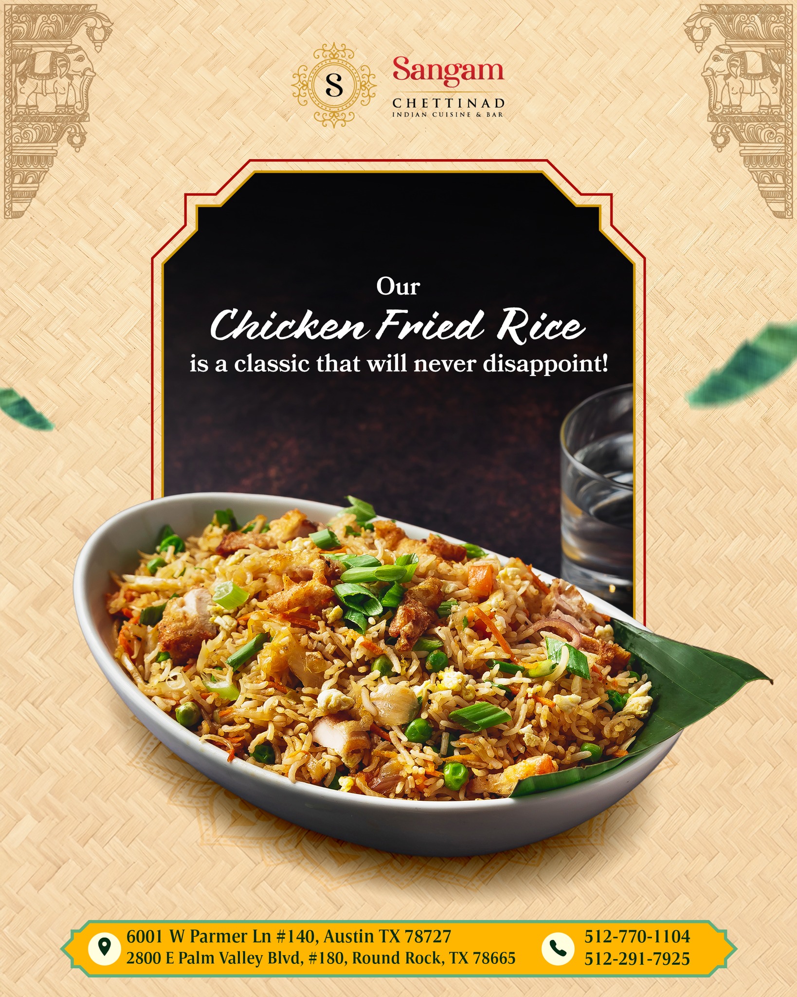 Sangam - Comfort in every bite, flavor in every grain. Our Chicken ...