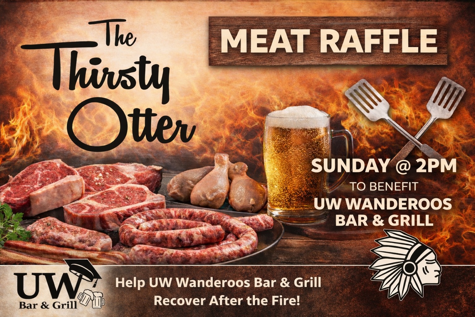 Meat Raffle for UW Wanderoos Bar & Grill