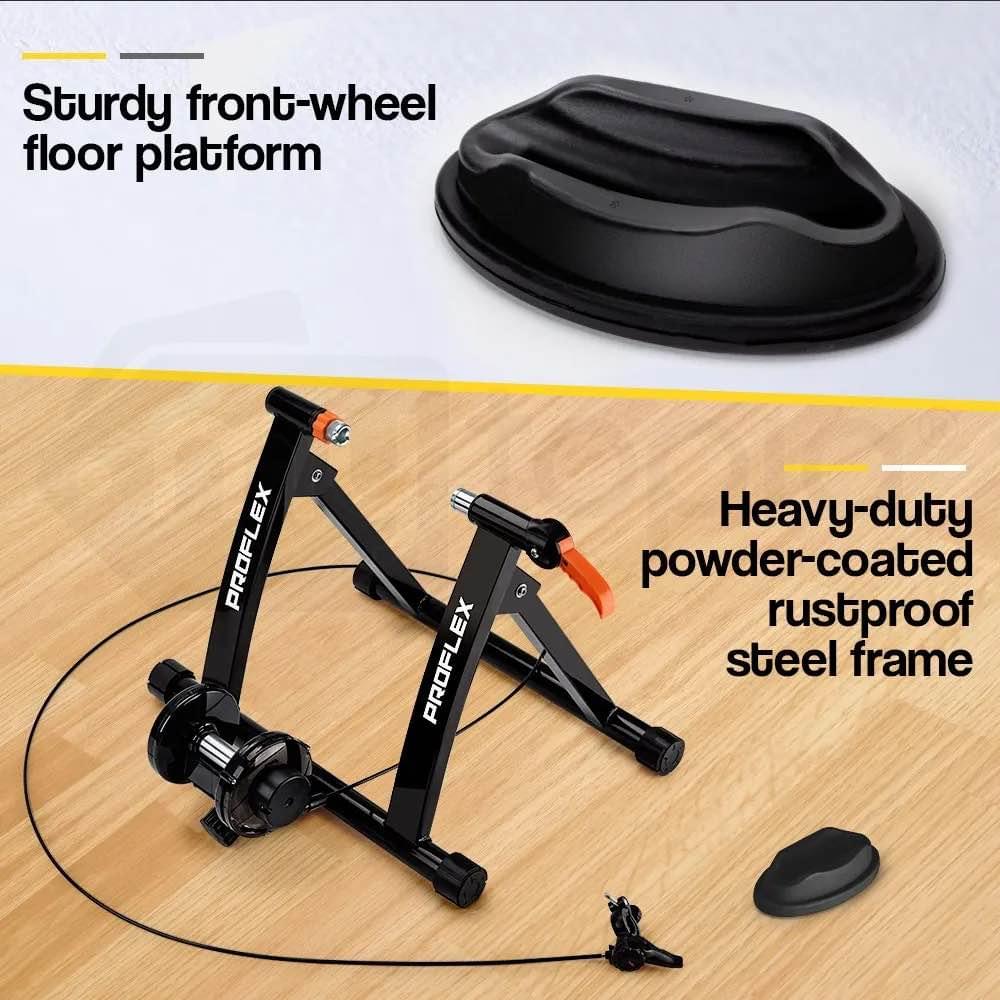 PROFLEX Indoor Bicycle Trainer - Bike Cycling Stationary Magnetic Stand ...