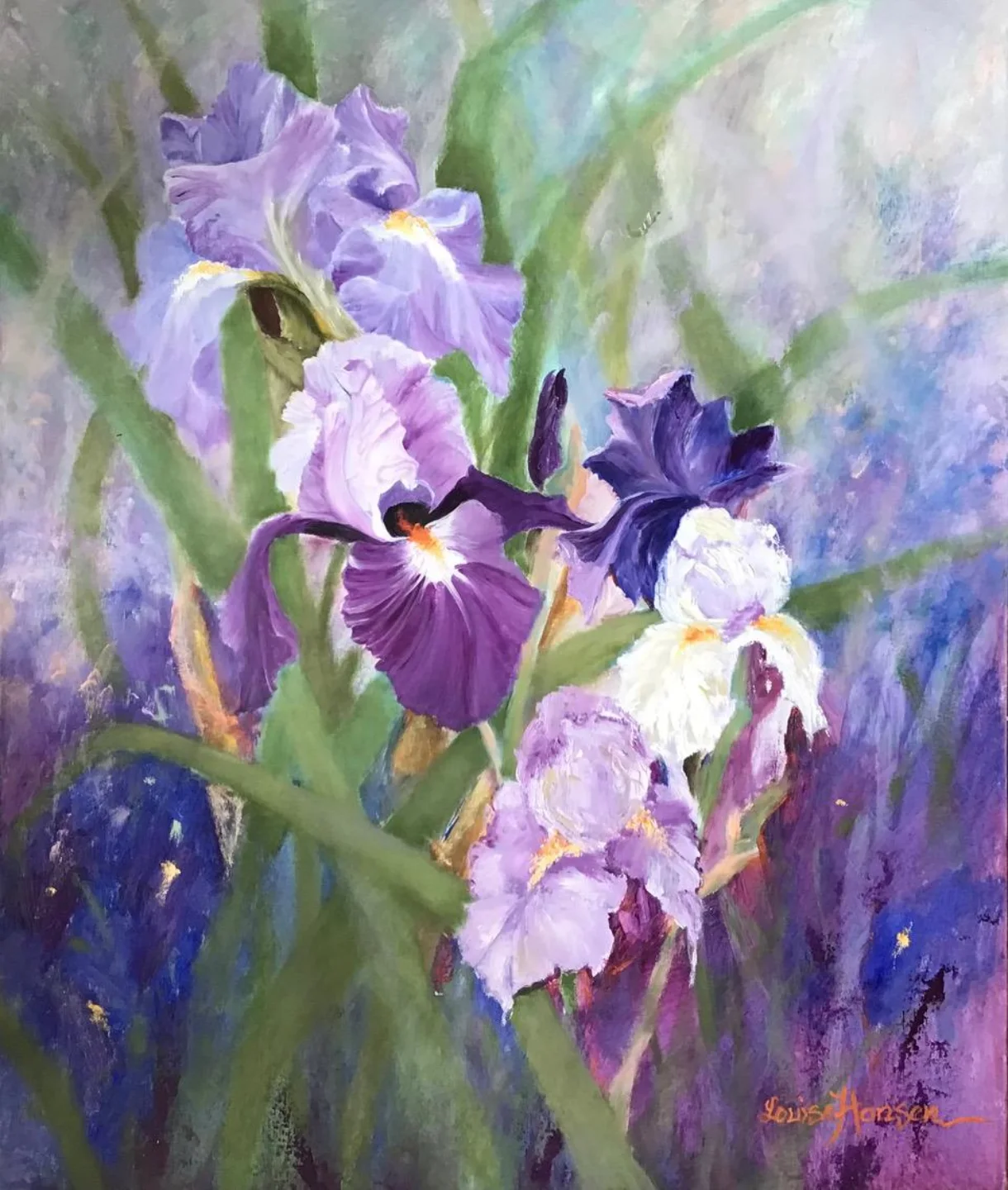 Iris rhapsody oil painting 91x61cm