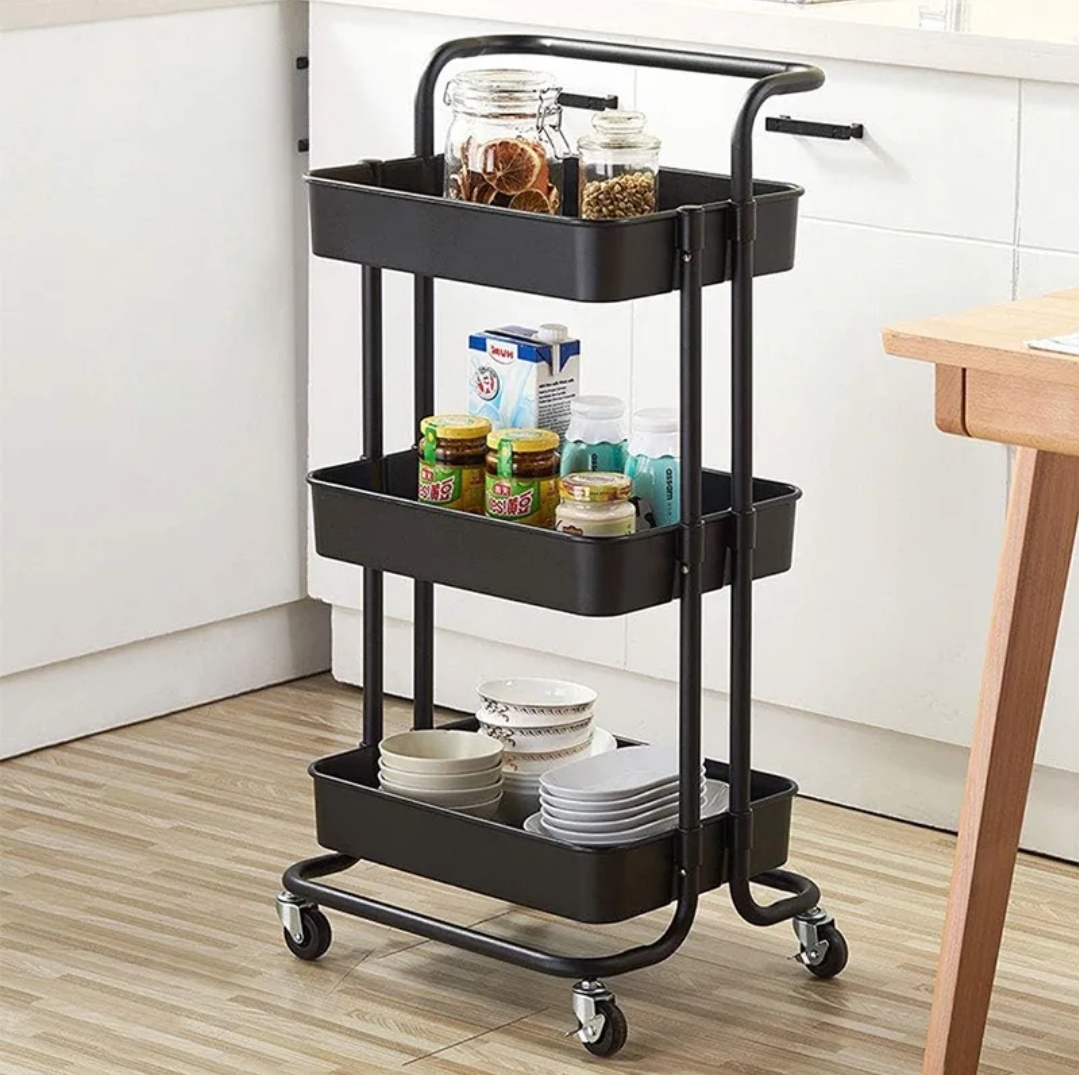 Lara - 3 Tier Trolley Storage Shelf Organizer Rack Discount price ...