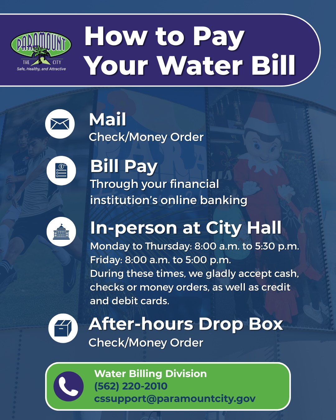 Hey, Paramount! 💧 Here’s how you can... - City of Paramount | Facebook