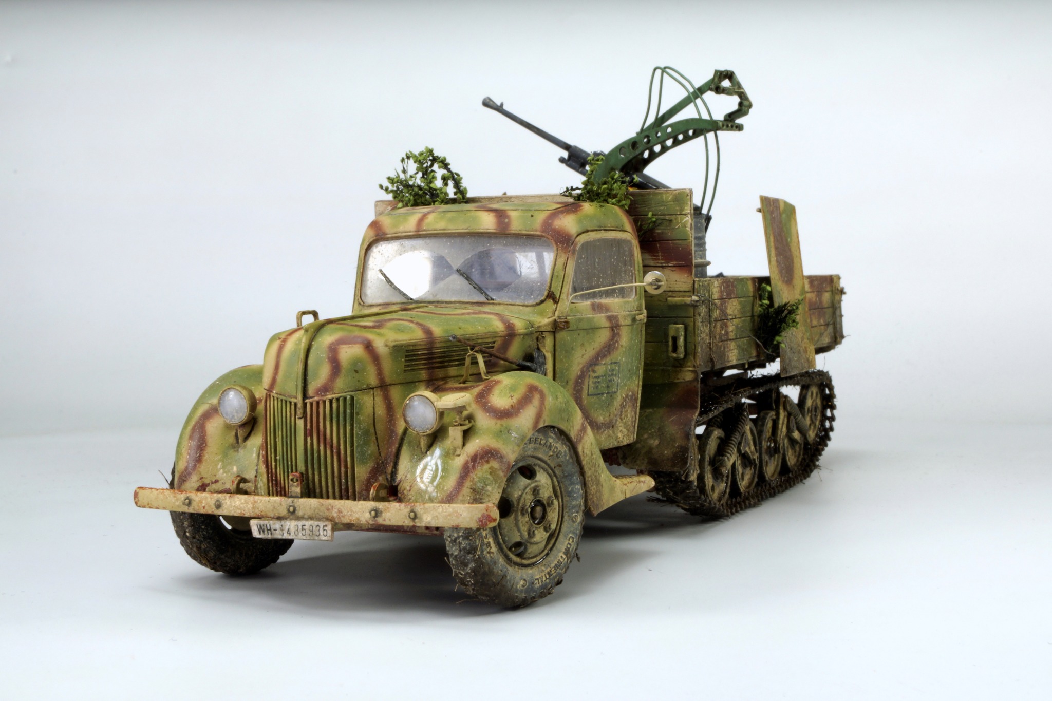 Ford V3000 Maultier with 3D printed 20mm Breda cannon