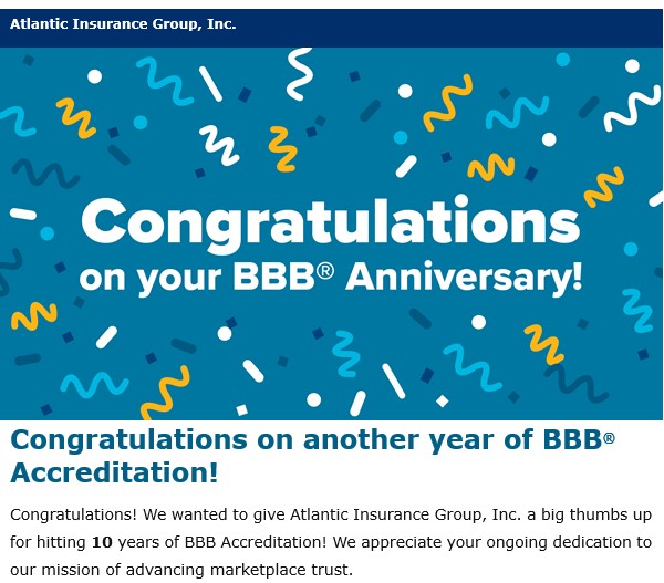 10 years, A+ rating & dozens of... - Atlantic Insurance Group | Facebook