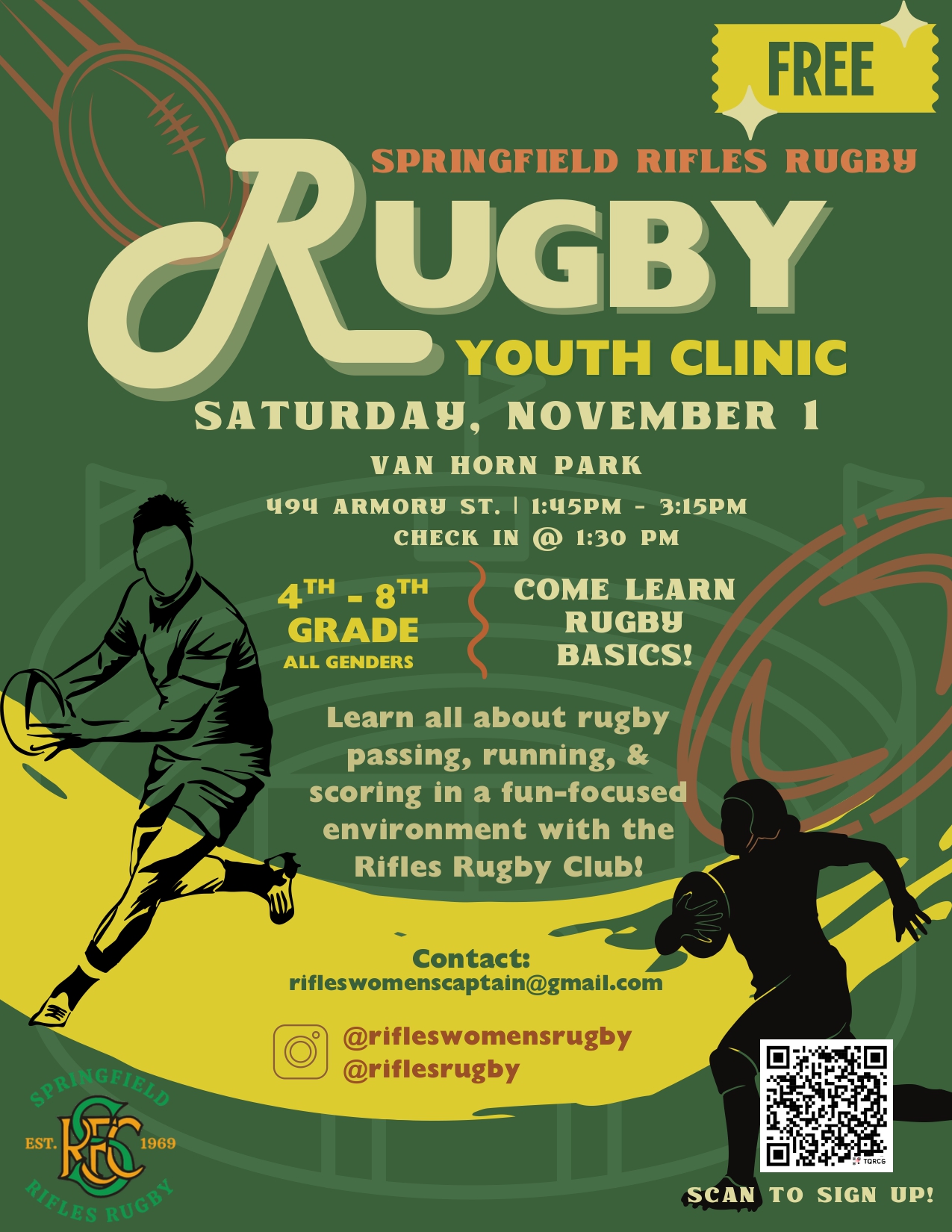 🏉 FREE Rugby Basics... - South Hadley Recreation Department | Facebook