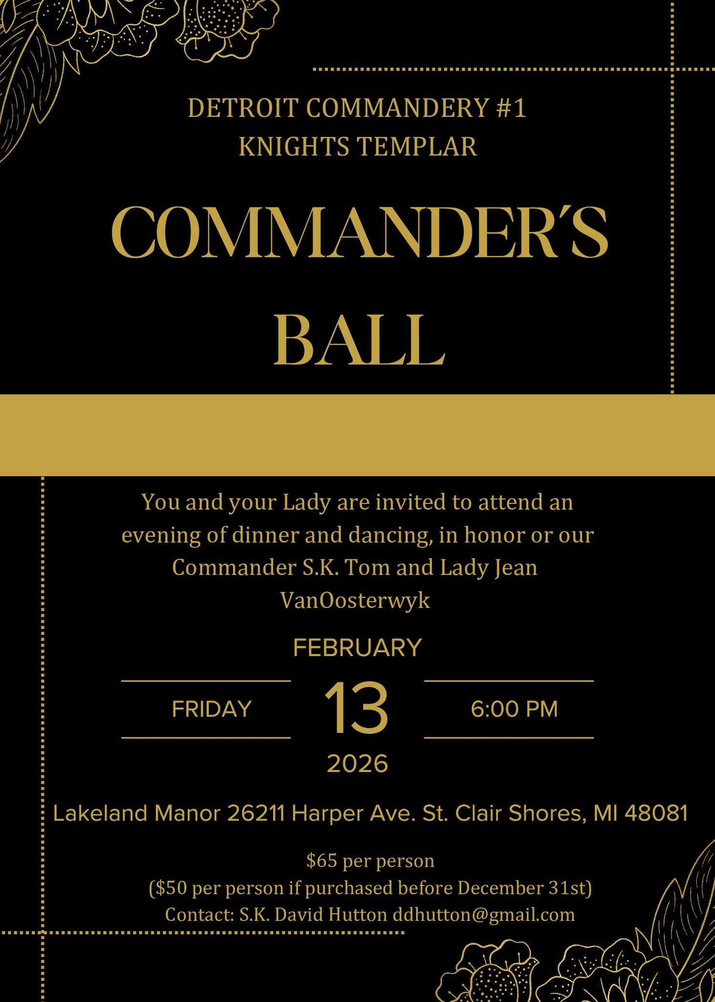 Detroit Commandery No. 1 KT