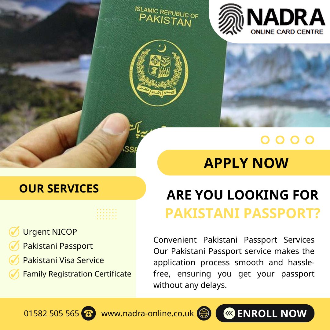 Nadra - Easy Pakistani Passport Applications Applying for a new ...