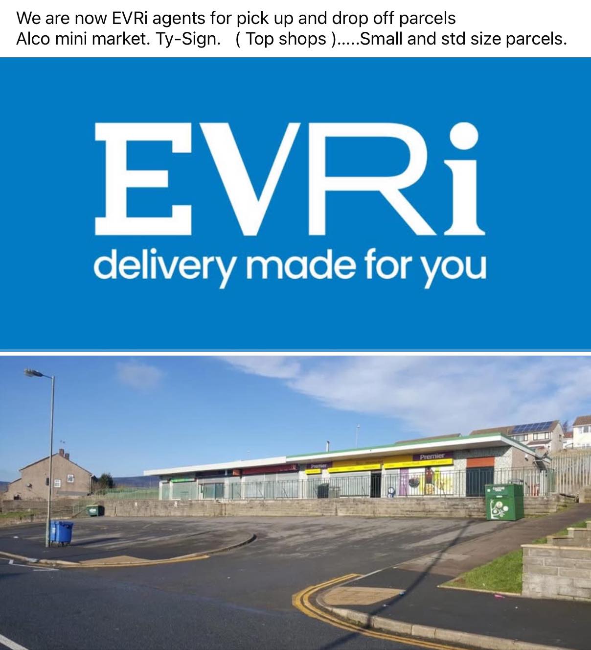 Premier Top Shops Ty Sign. | Risca