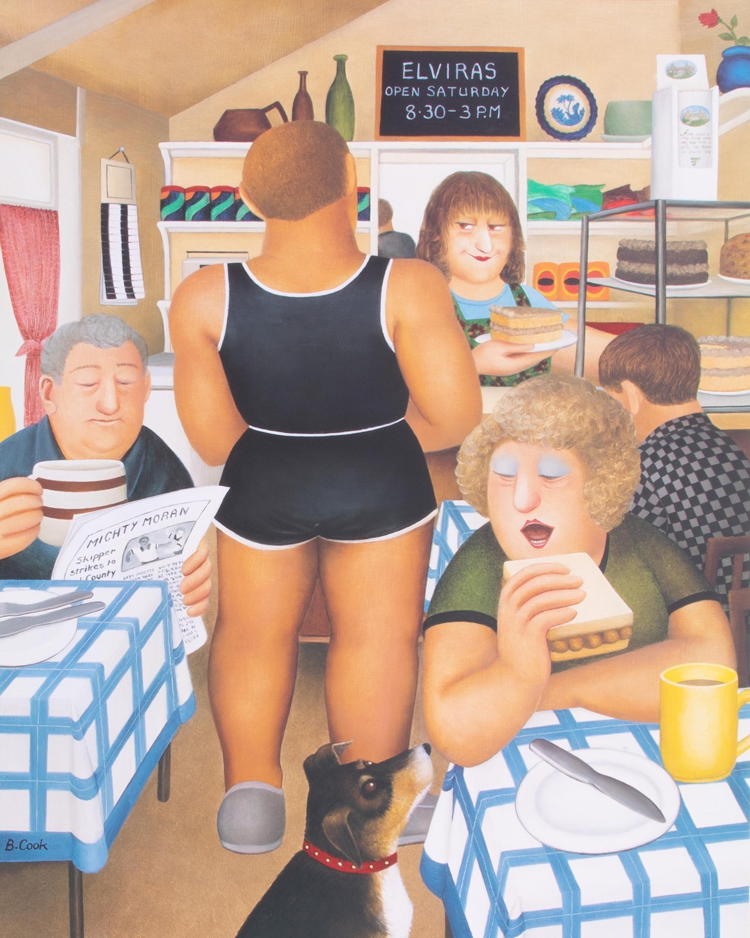 Plymouth - 🎨 One of Beryl Cook’s Most Iconic Paintings - ‘Elvira’s Café ...