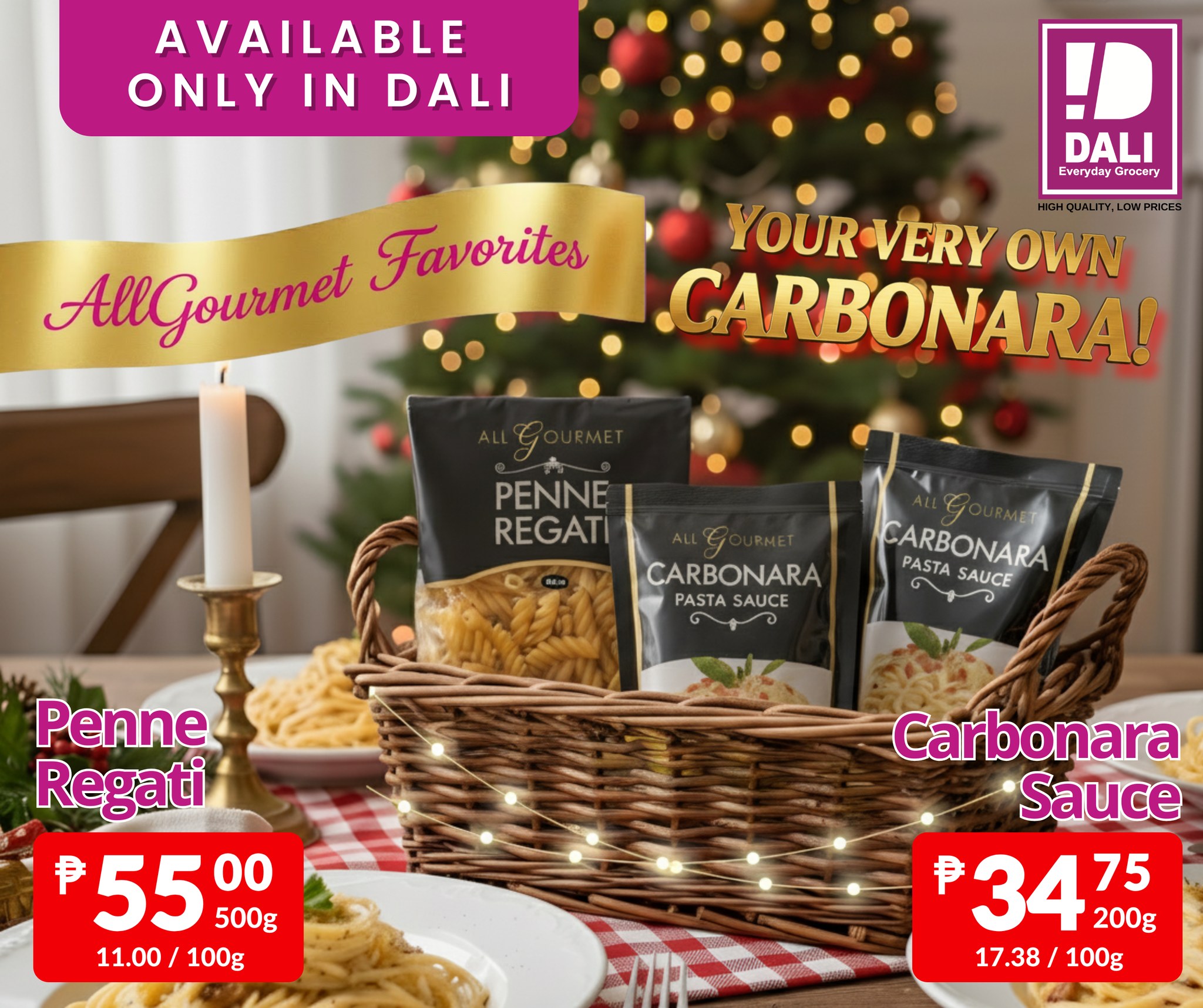 DALI - Truly Gourmet with AllGourmet! Make your own carbonara - easy ...