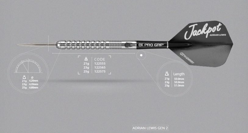 Introducing the Adrian Lewis Pixel Dart from Target Darts