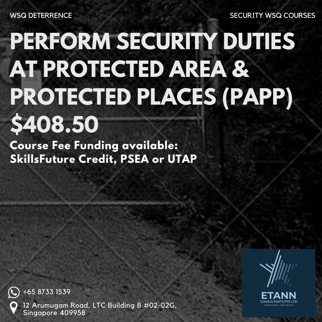 🚨 WSQ Deterrence | Perform Security... - Etann Consultants | Facebook