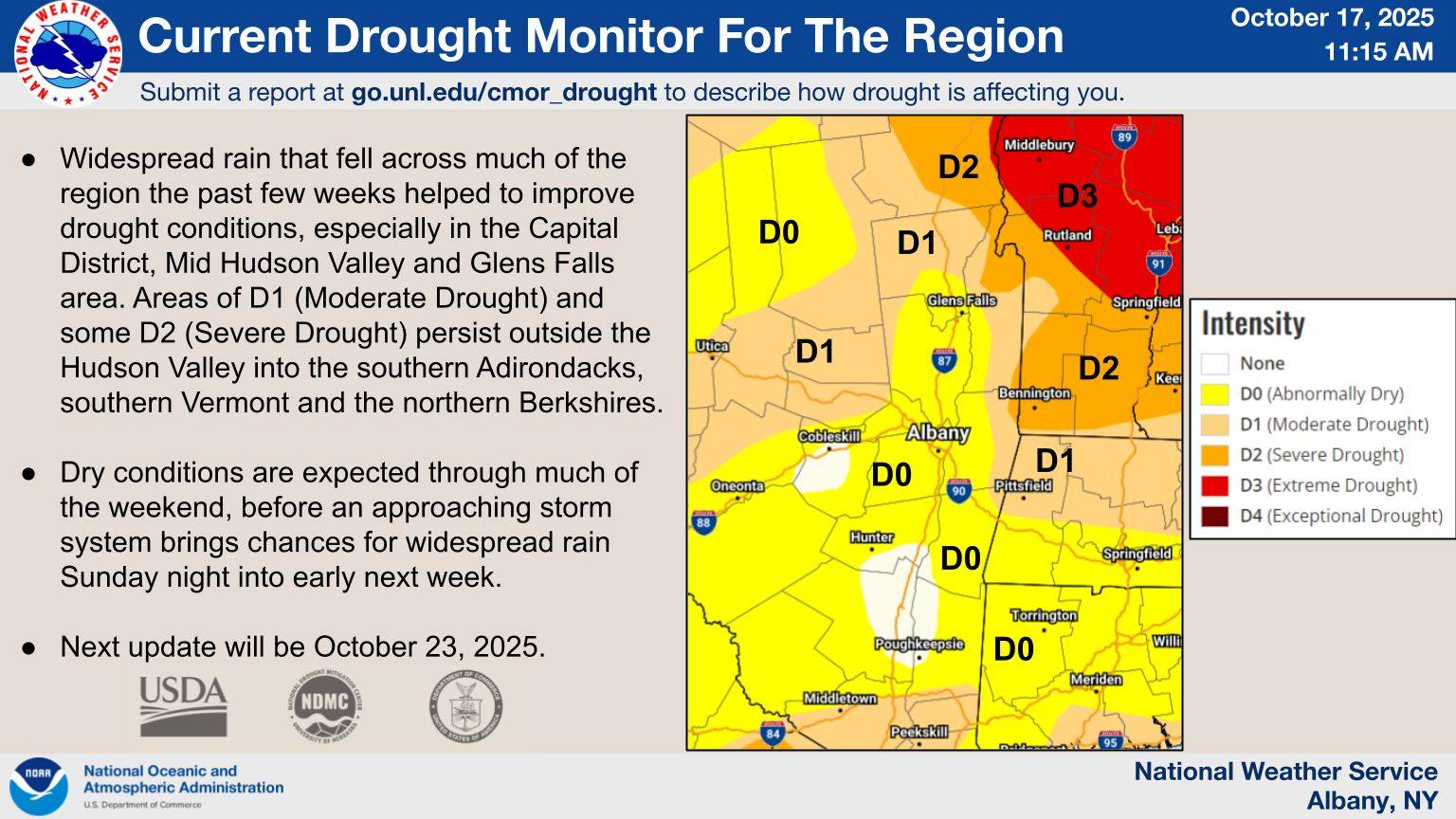 US - Here is the latest drought monitor for eastern New York and ...