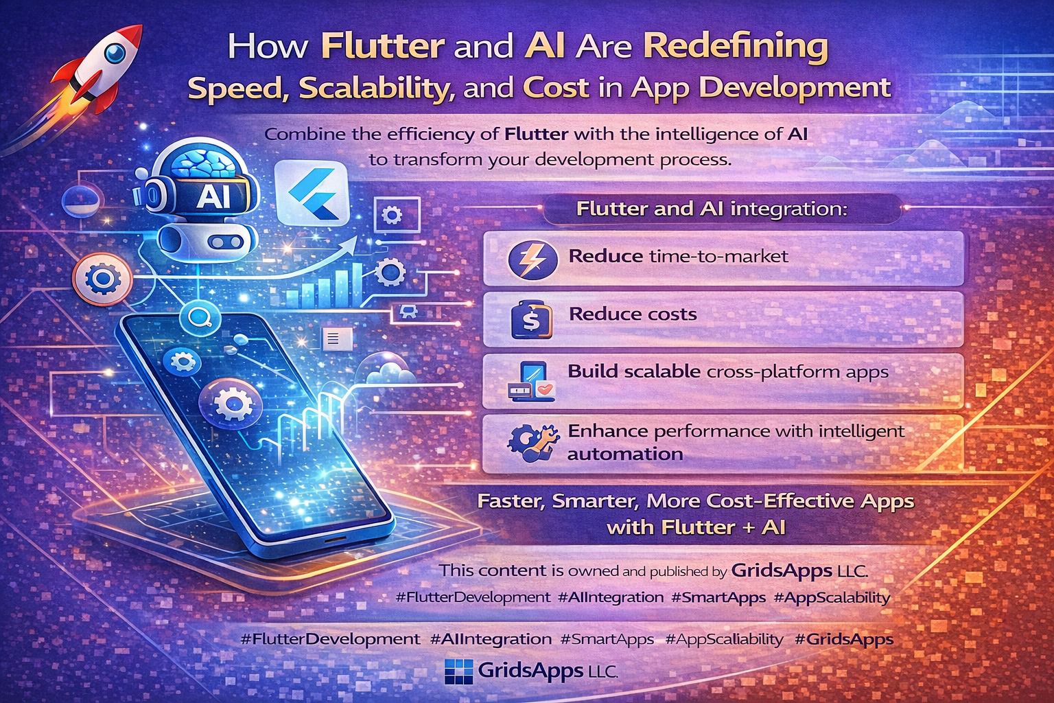 GridsApps - 🚀 Flutter + AI = Faster, Smarter, More... | Facebook