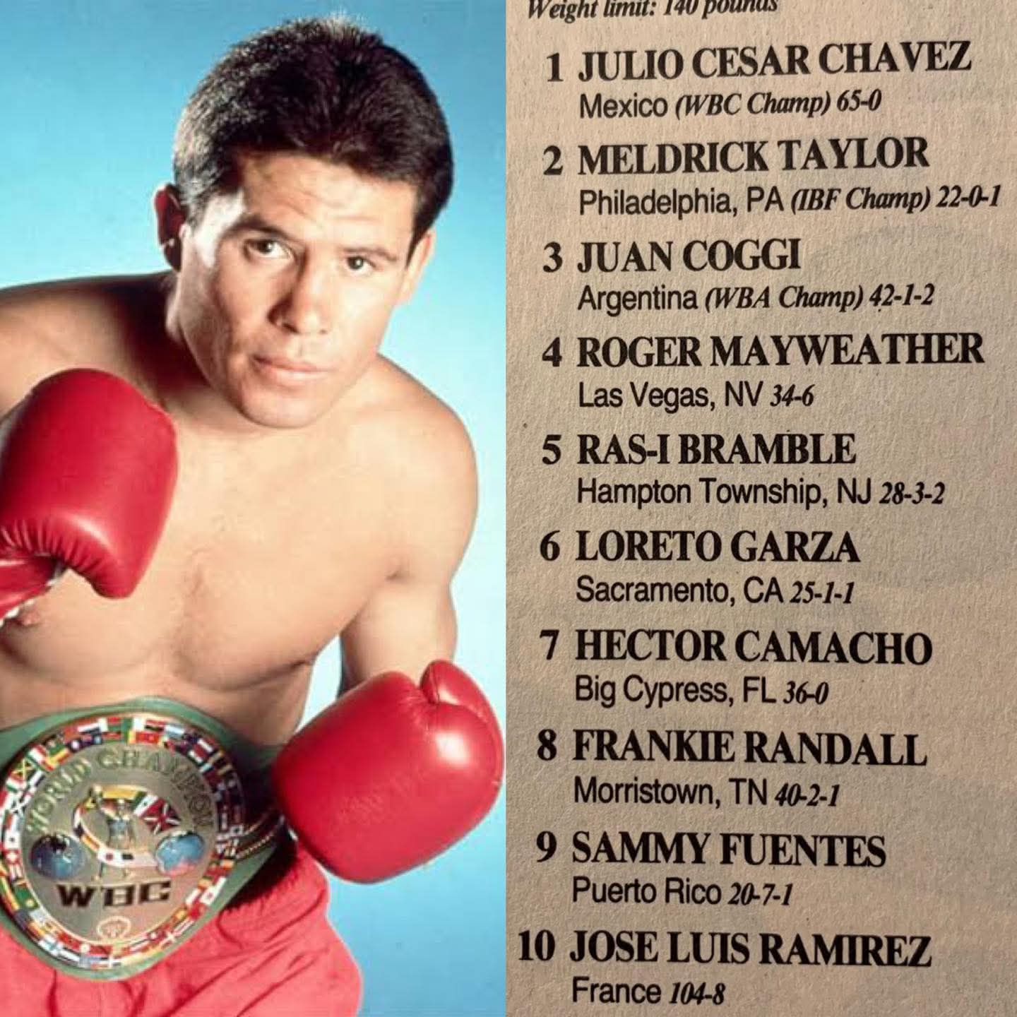 Frankie Randall fue el primer peleador en mandarlo a la lona