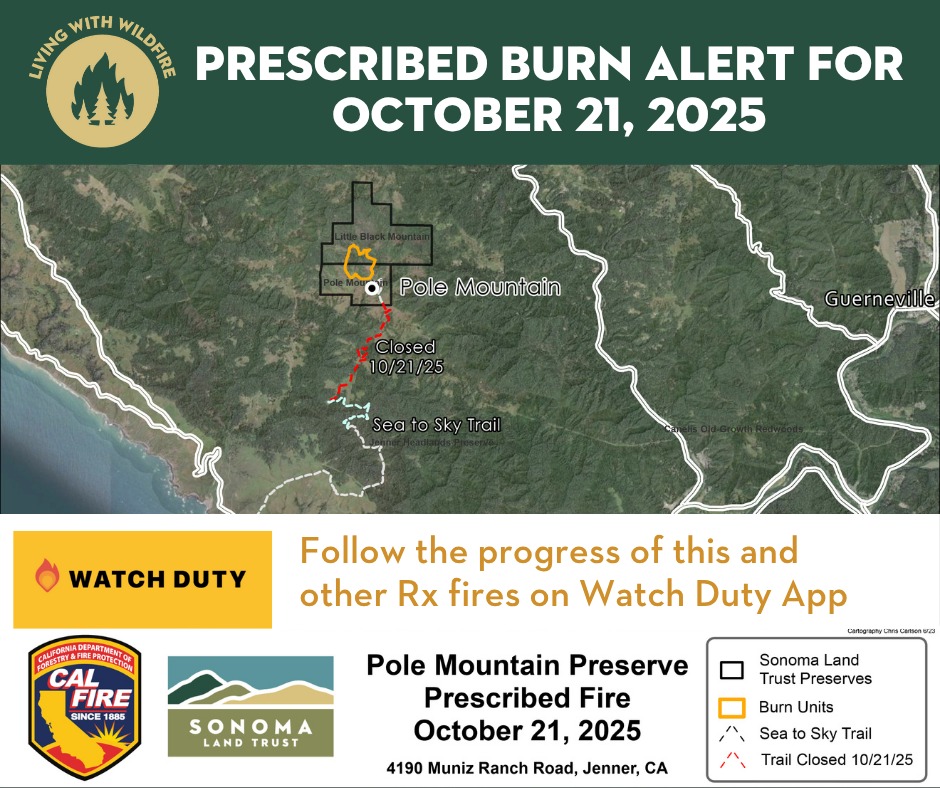 🌲🔥 Prescribed Fire Planned — Pole... - County of Sonoma | Facebook