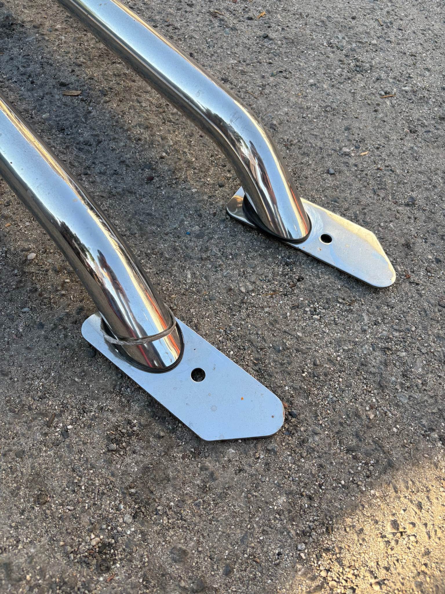 8 FT chrome universal Side Rails for truck beds Dodge / Chevy / GMC ...