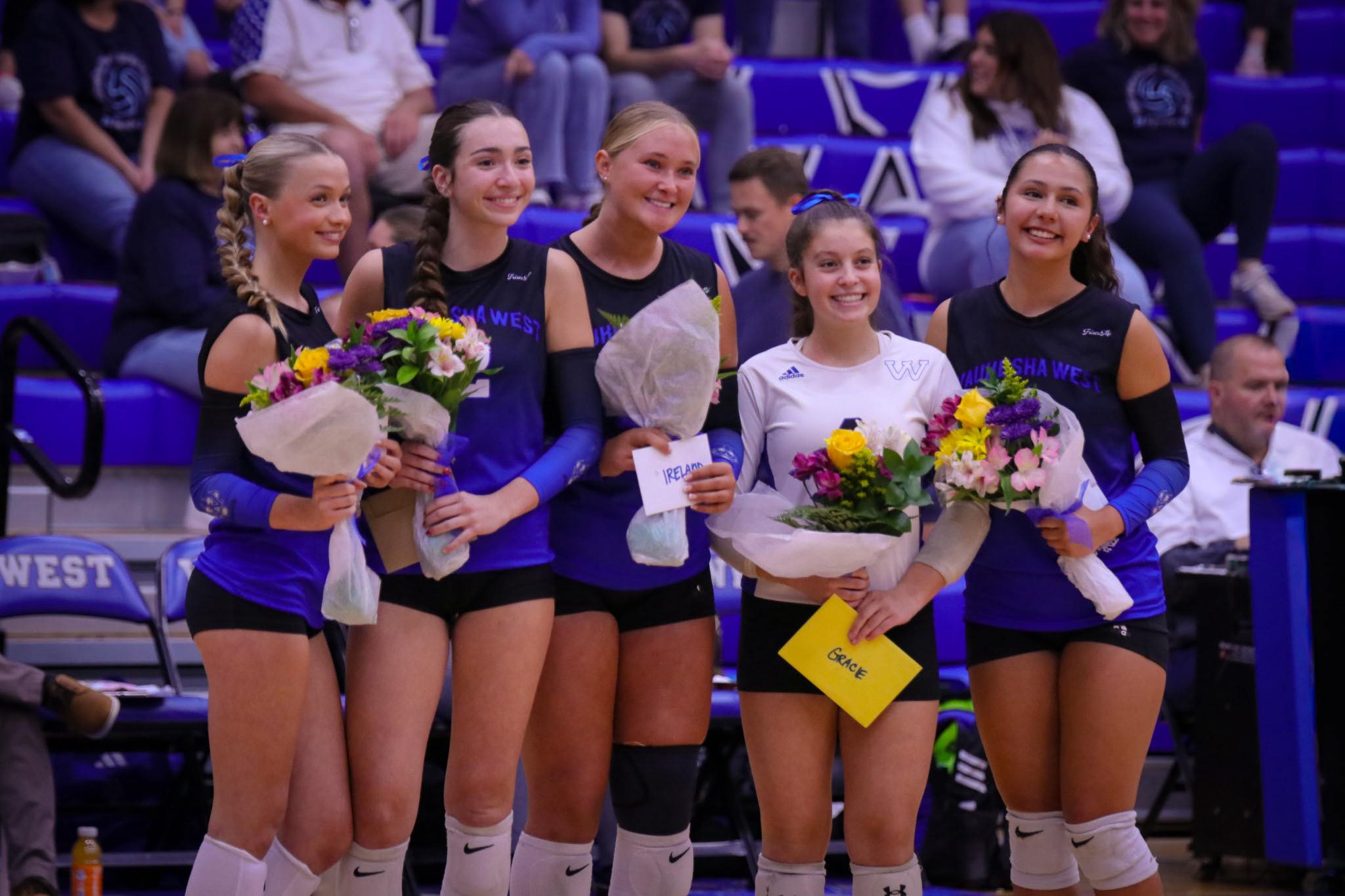 Waukesha - Our Seniors! 💙 The Seniors led the night to a victory over ...