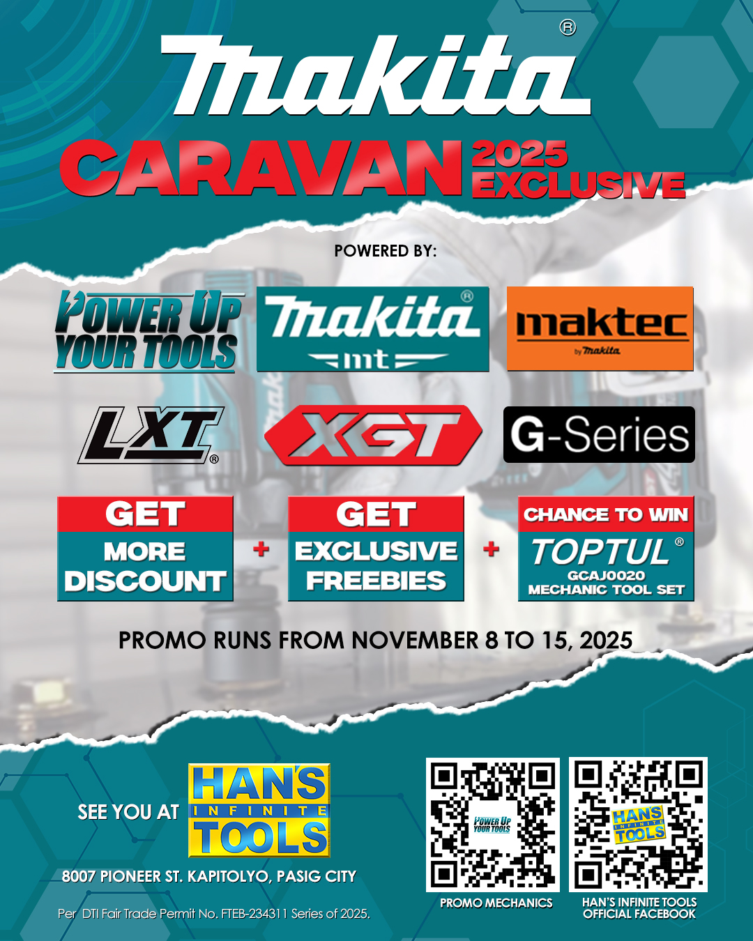 HAN'S - Tomorrow’s the LAST DAY, mga Kasangga 📣 The Makita Caravan ...