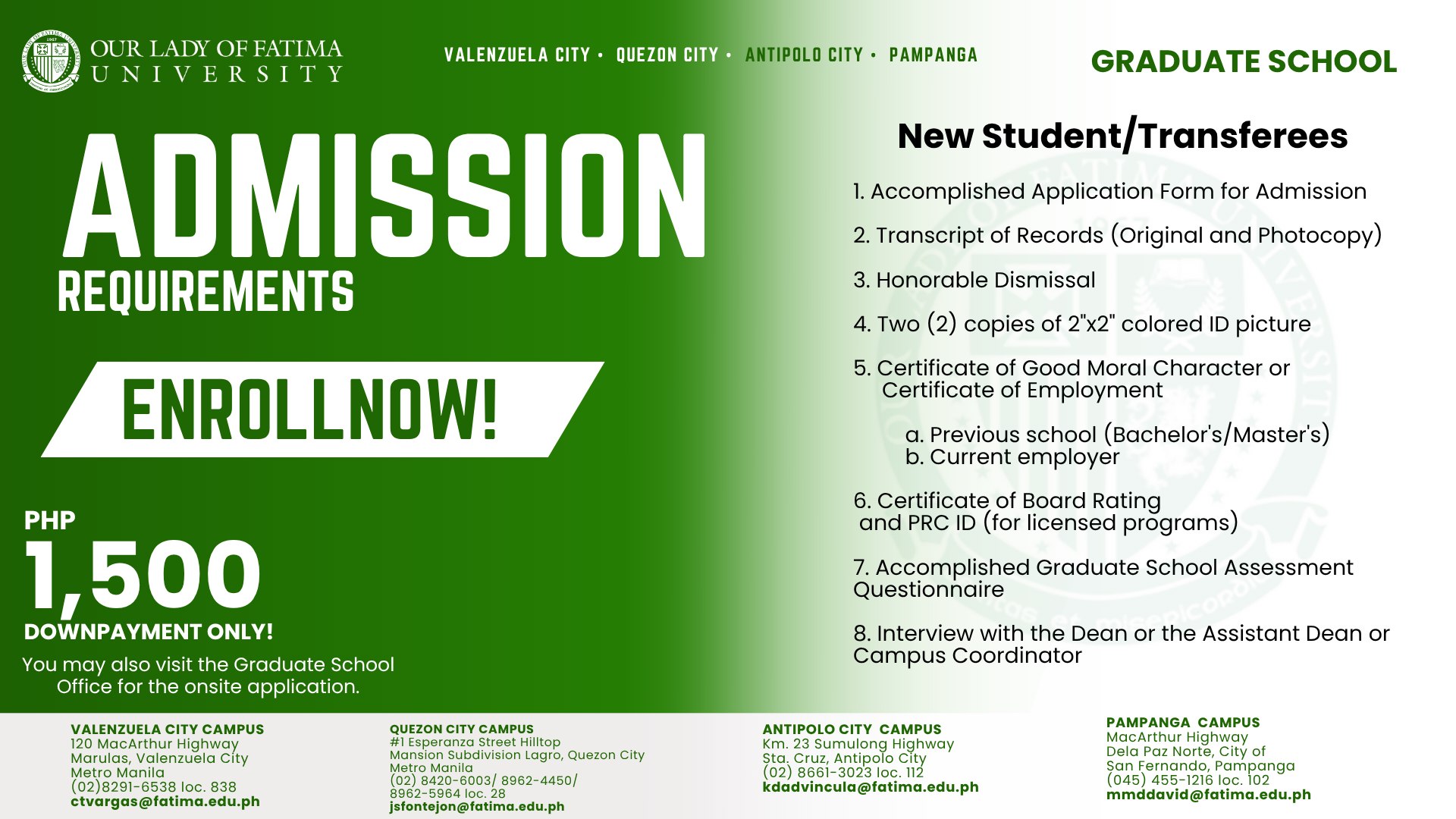 OLFU Graduate School | Valenzuela