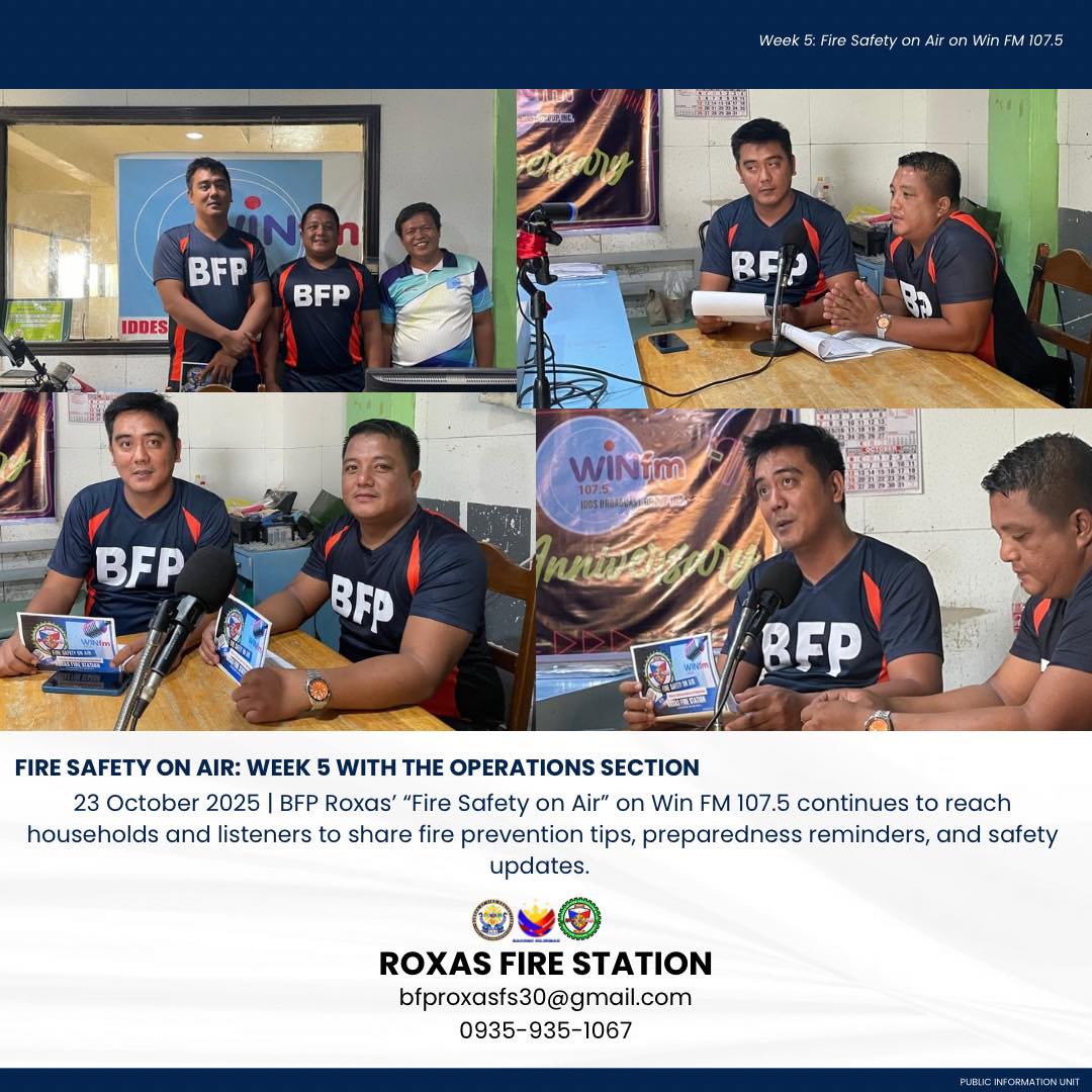 BFP - Fire Safety on Air: Week 5 with the Operations Section 23 October ...