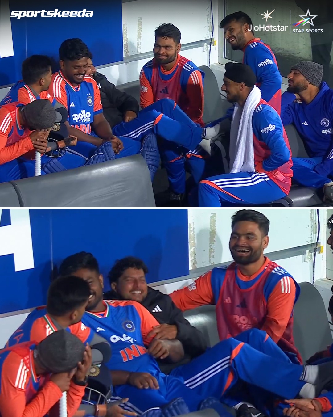 Sportskeeda - All smiles and chill vibes in the Indian dugout during ...