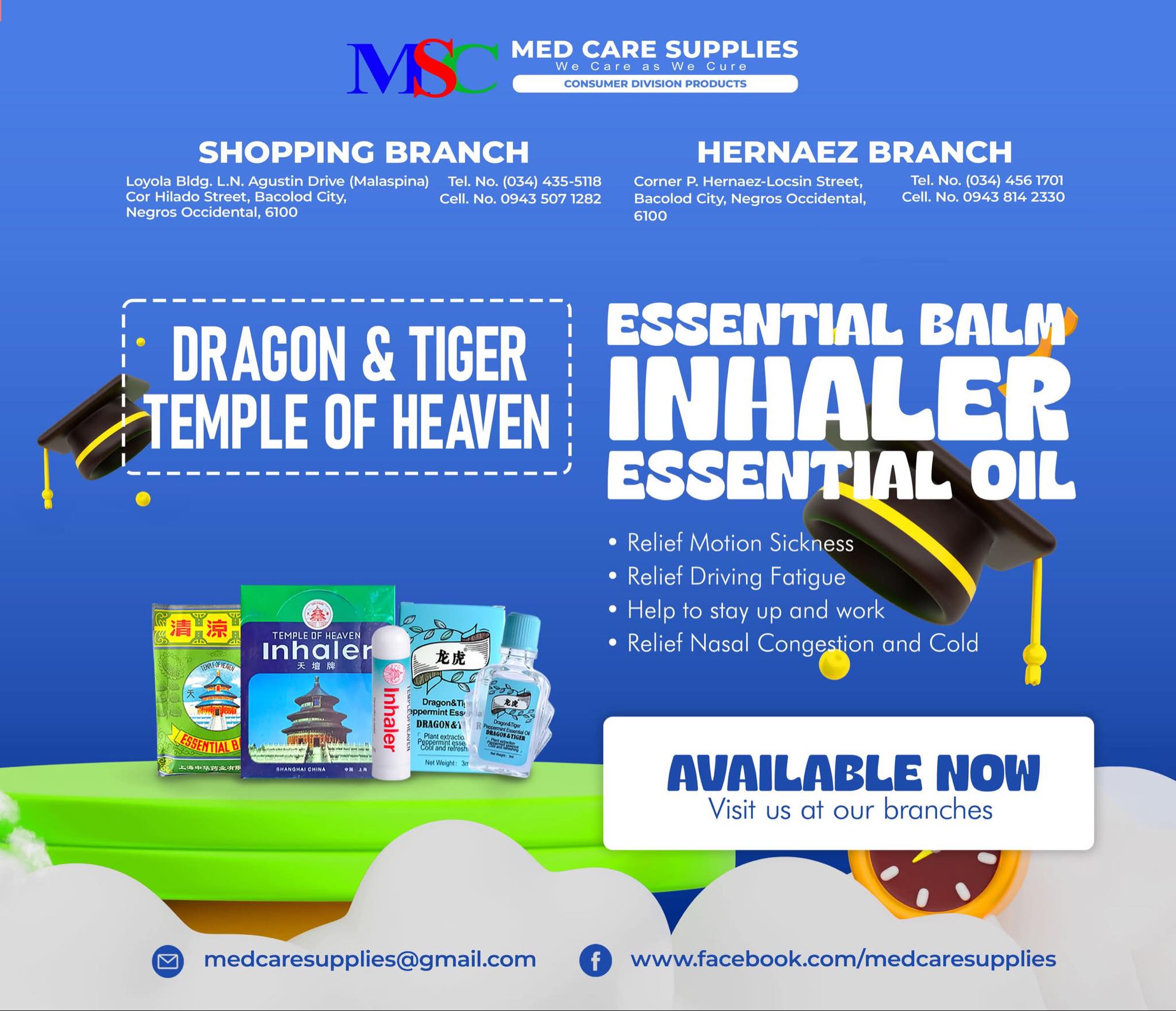 Dragon & Tiger Temple of Heaven Essential balm, Inhaler, Essential