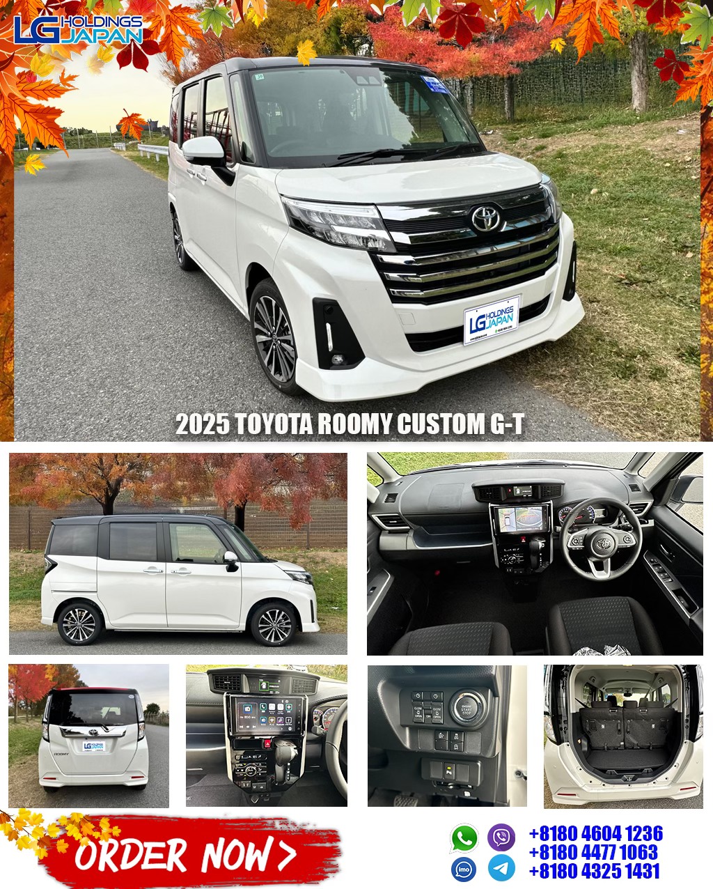 LG - 2025 TOYOTA ROOMY CUSTOM G-T for sale ! Model: 4BA-M900A ...
