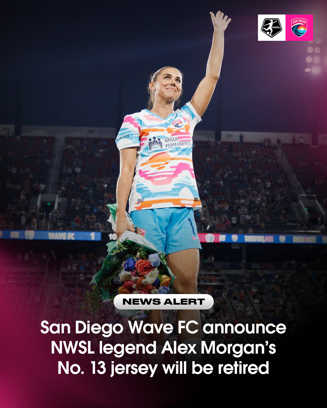 National - Hang it in the rafters SD 🌊💗 San Diego Wave will be retiring ...