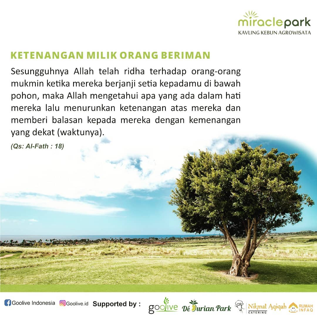 Kebun - “KETENANGAN MILIK ORANG BERIMAN” . Sesungguhnya Allah telah ...