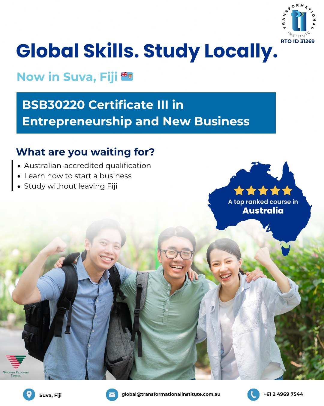 Transformational - Study in Fiji | Get an Australian Certificate ...